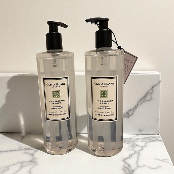 Olivia Blake Lime Blossom & Basil Luxury Hand Wash 2 Pack | 16.9 oz Each | Made - Picture 1 of 1